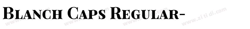 Blanch Caps Regular字体转换